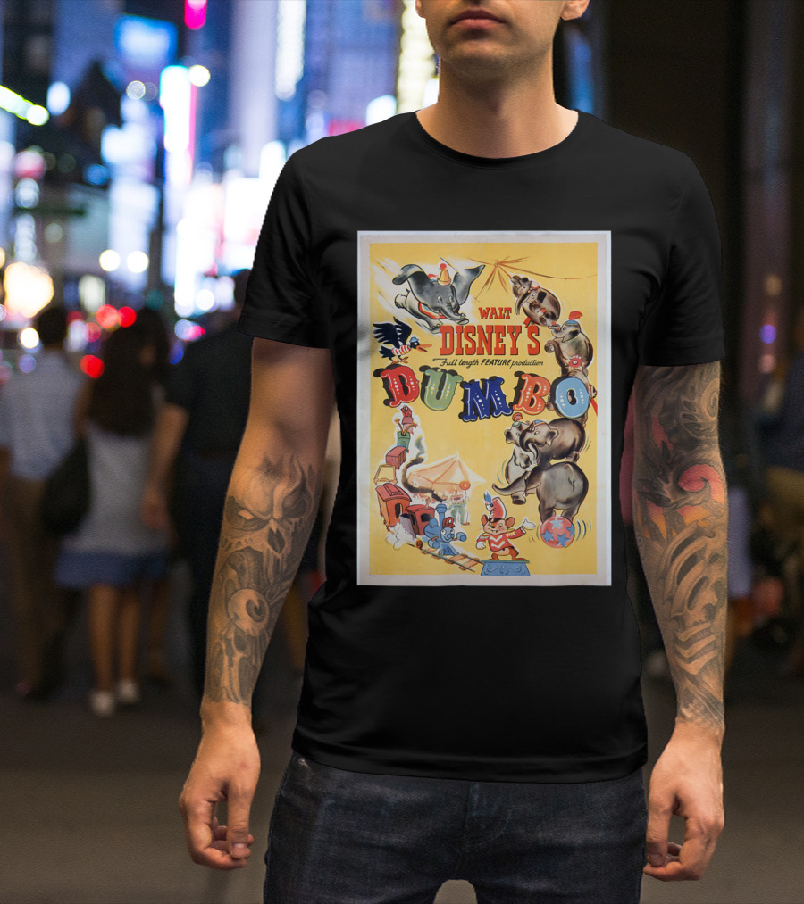 Walt Disney's Dumbo Full Length Feature Production Vintage T-Shirt