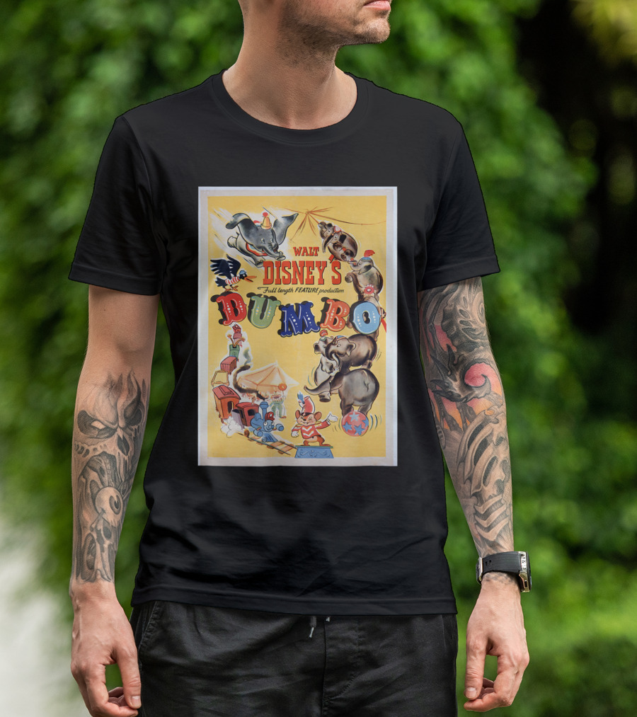 Walt Disney's Dumbo Full Length Feature Production Vintage T-Shirt
