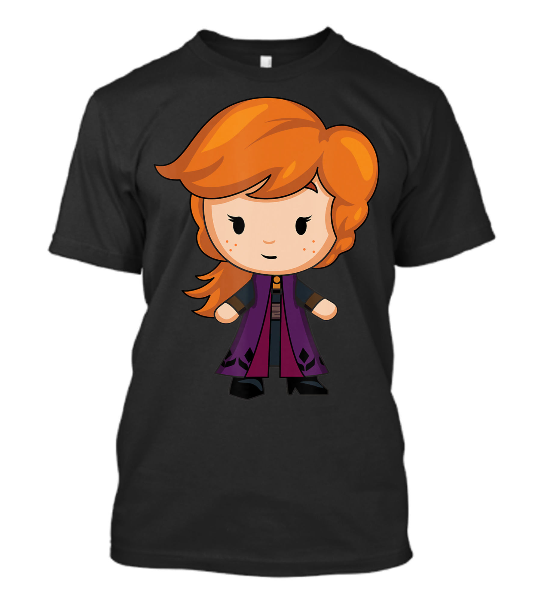 Disney Frozen 2 Chibi Style Anna Character T-Shirt