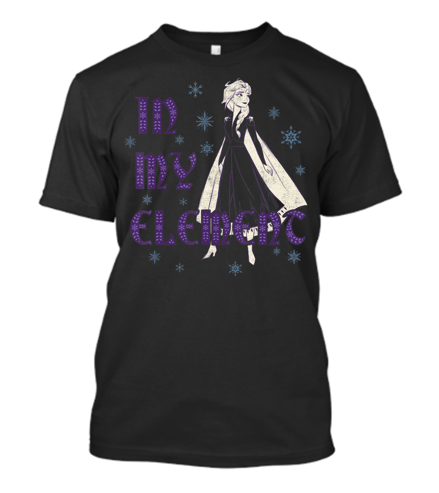 Disney Frozen 2 Elsa In My Element Snowflakes T-Shirt