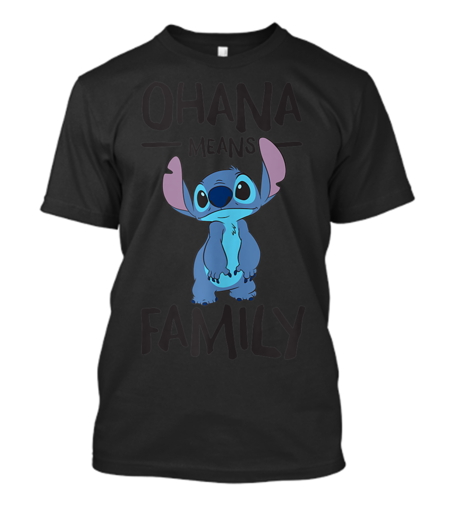 Disney Lilo And Stitch Ohana Means Family Stitch Character T-Shirt