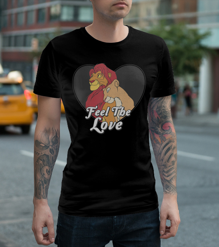 Disney Lion King Simba Nala Feel The Love T-Shirt
