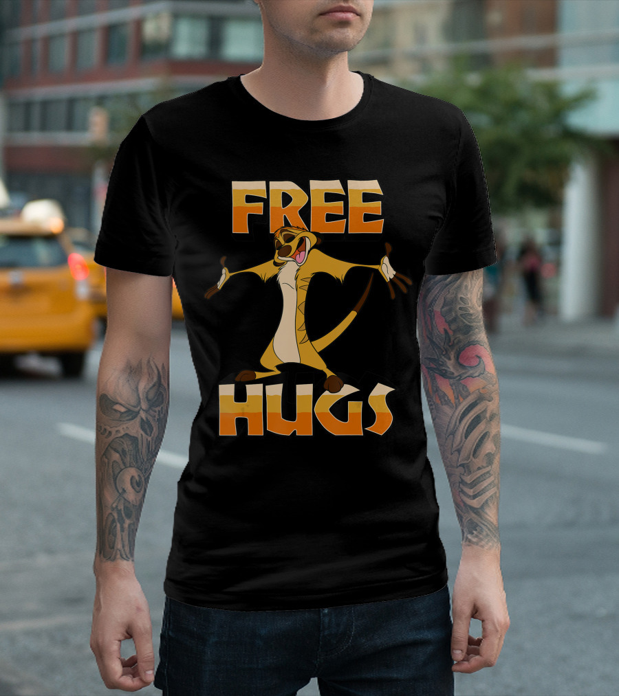 Disney Lion King Timon Free Hugs T-Shirt