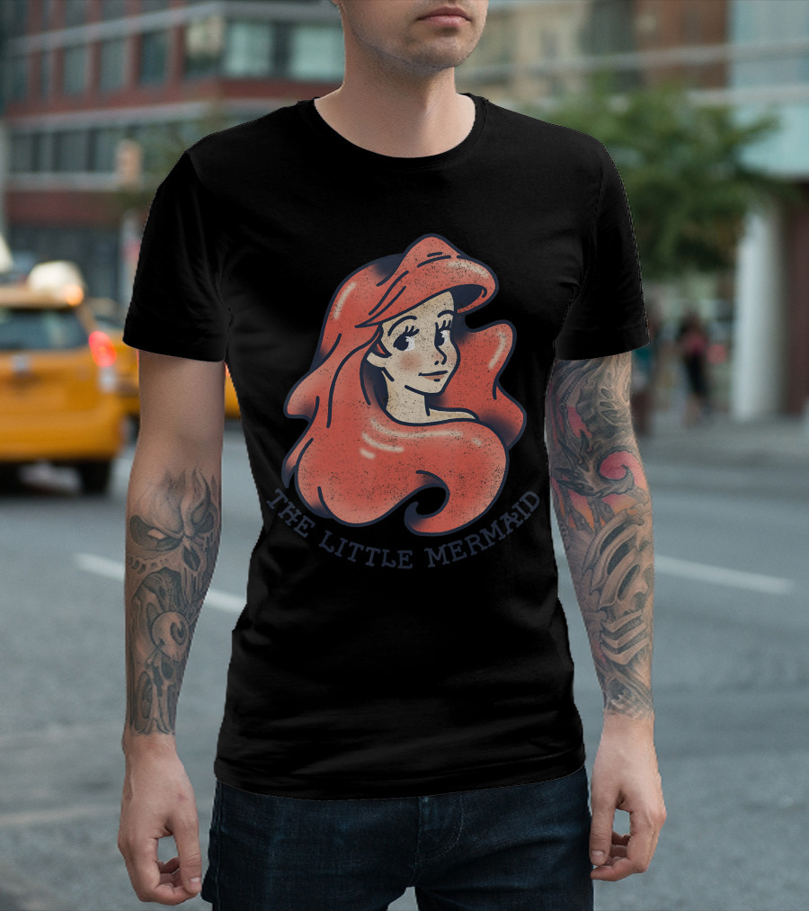 Disney The Little Mermaid Tattoo Style Ariel T-Shirt