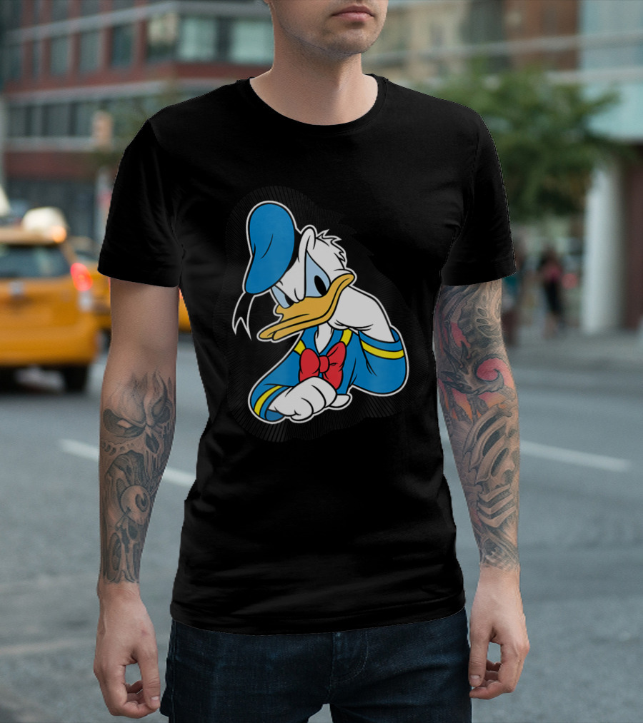 Disney Mad Donald Duck Tired Frustrated Pose T-Shirt