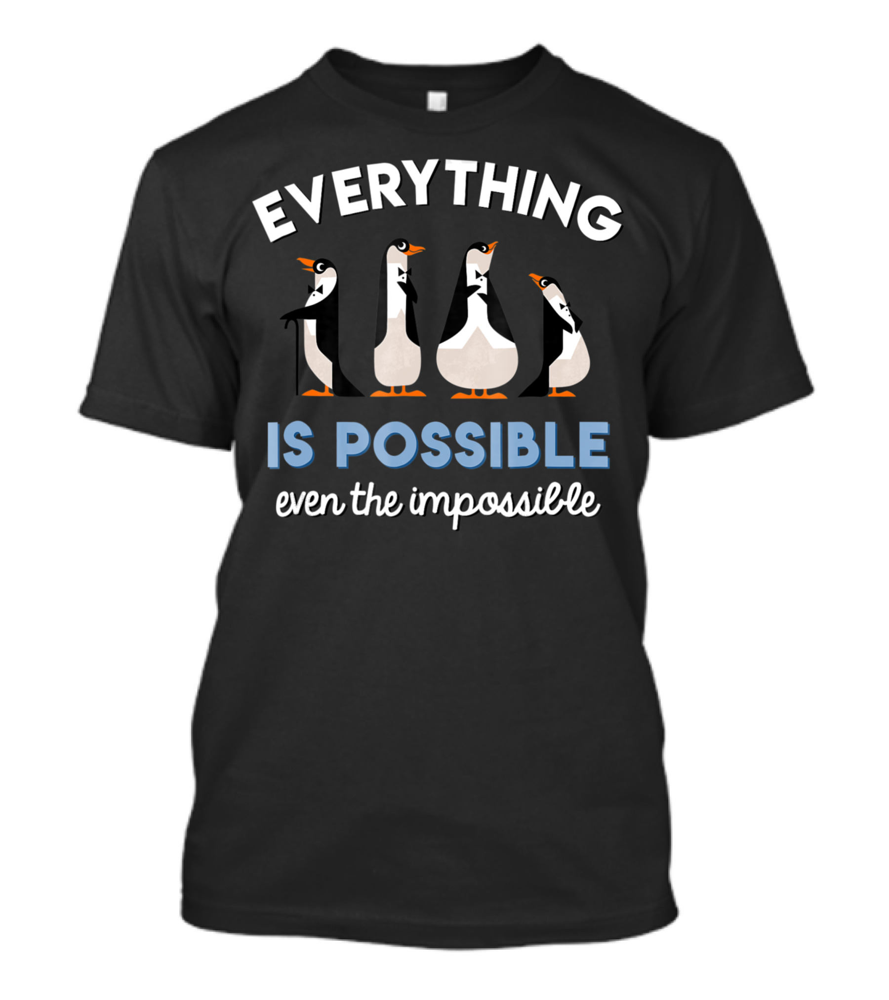 Disney Mary Poppins Everything Is Possible Even The Impossible Penguins T-Shirt