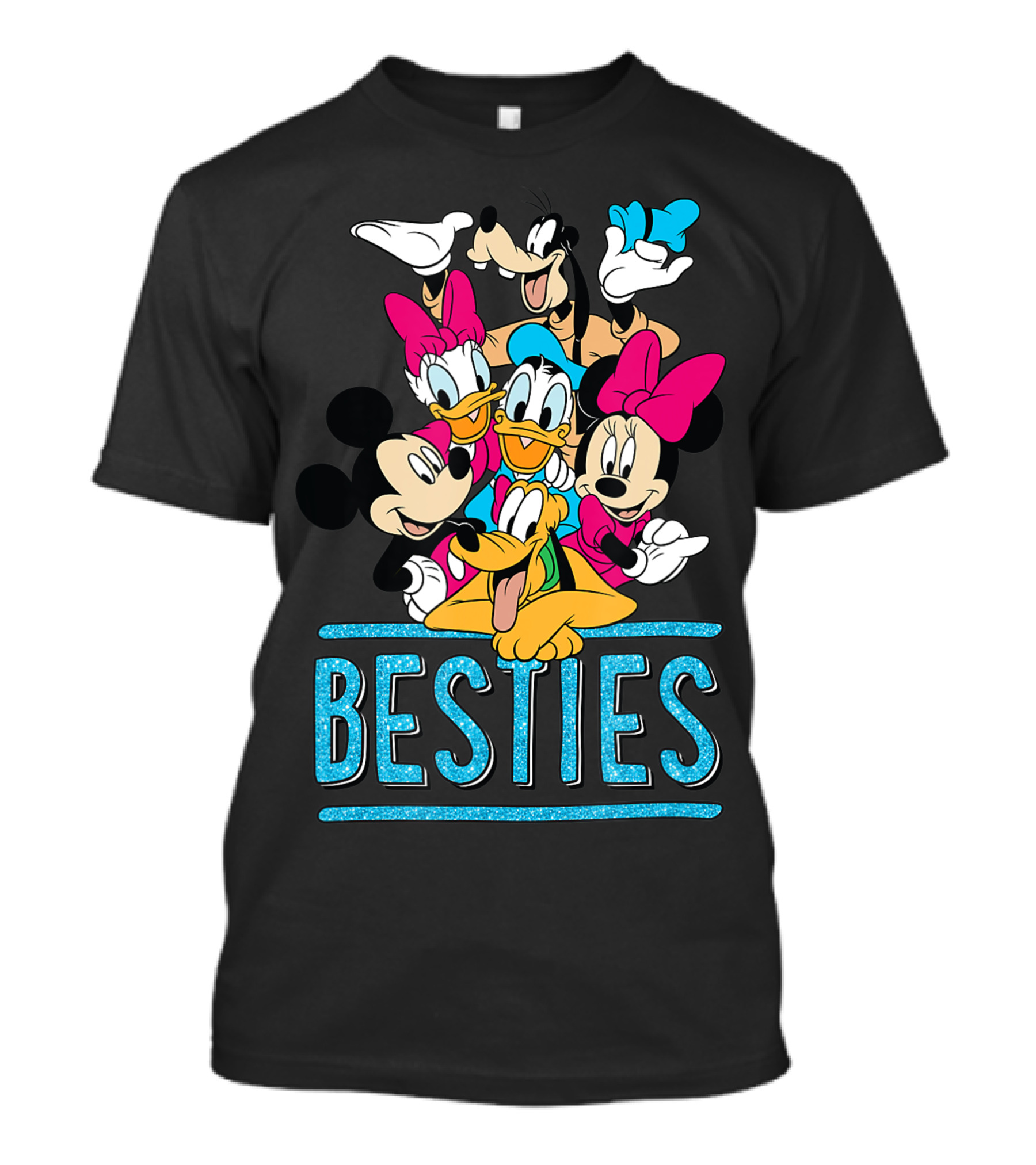 Disney Mickey And Friends Goofy Donald Minnie Besties T-Shirt