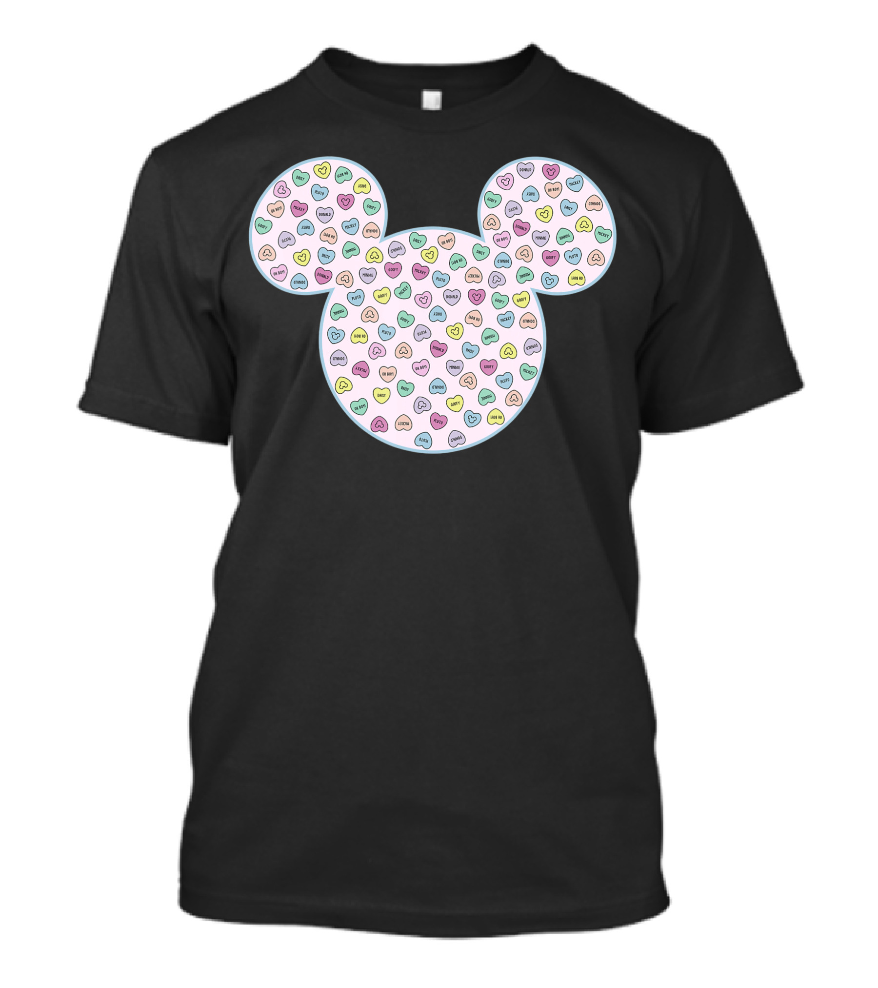 Disney Mickey And Friends Candy Hearts Love Sweet Wishes T-Shirt