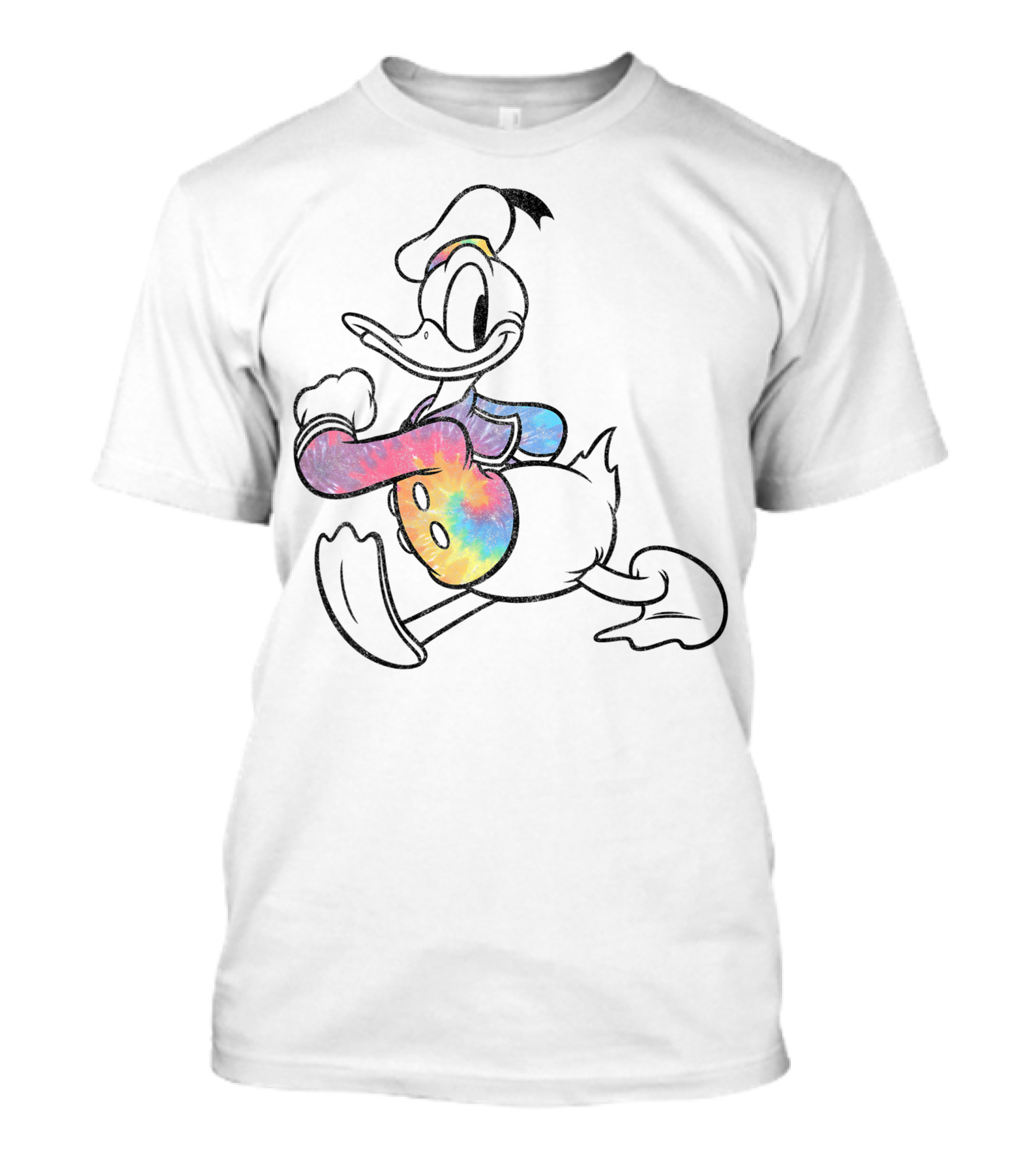 Disney Classic Donald Duck Tie Dye Mickey And Friends T-Shirt