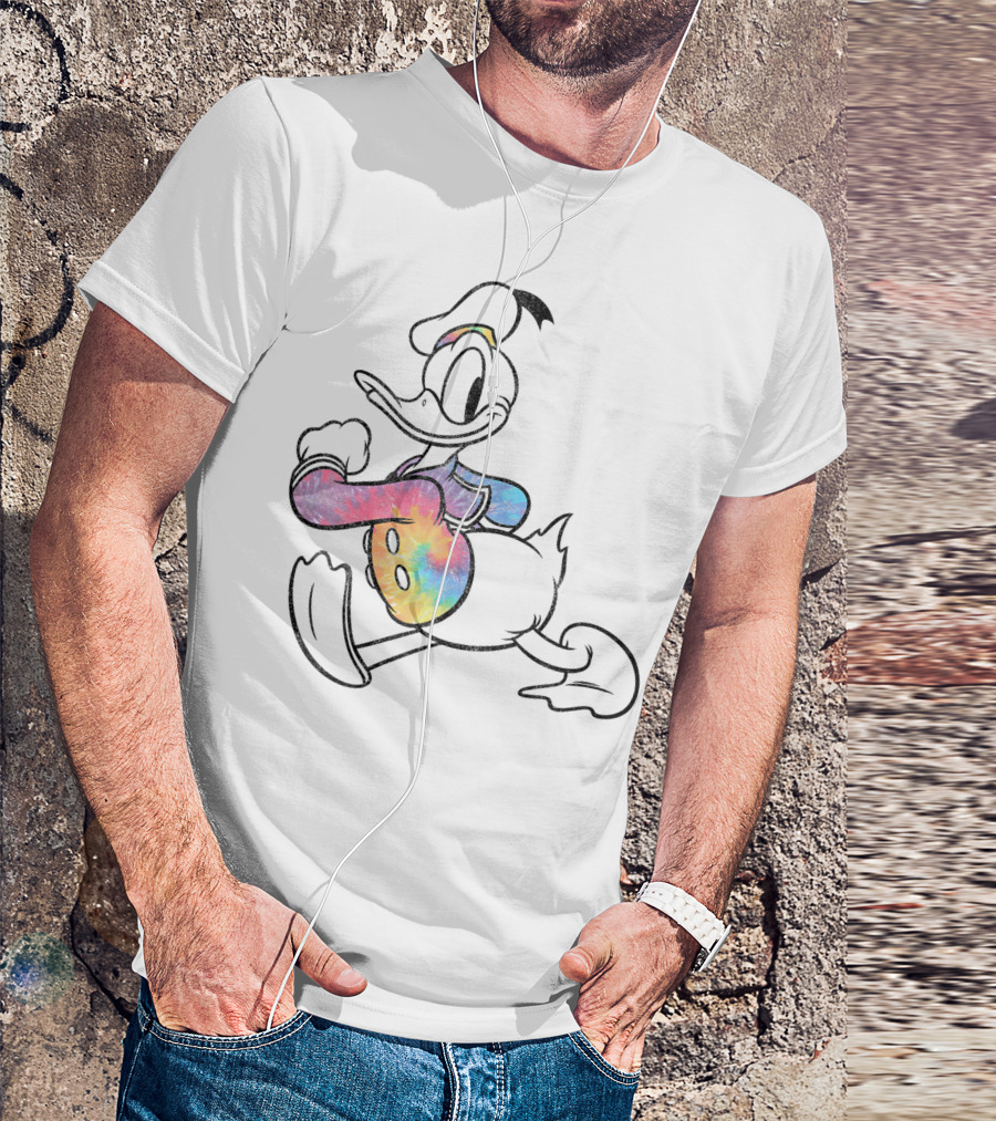 Disney Classic Donald Duck Tie Dye Mickey And Friends T-Shirt