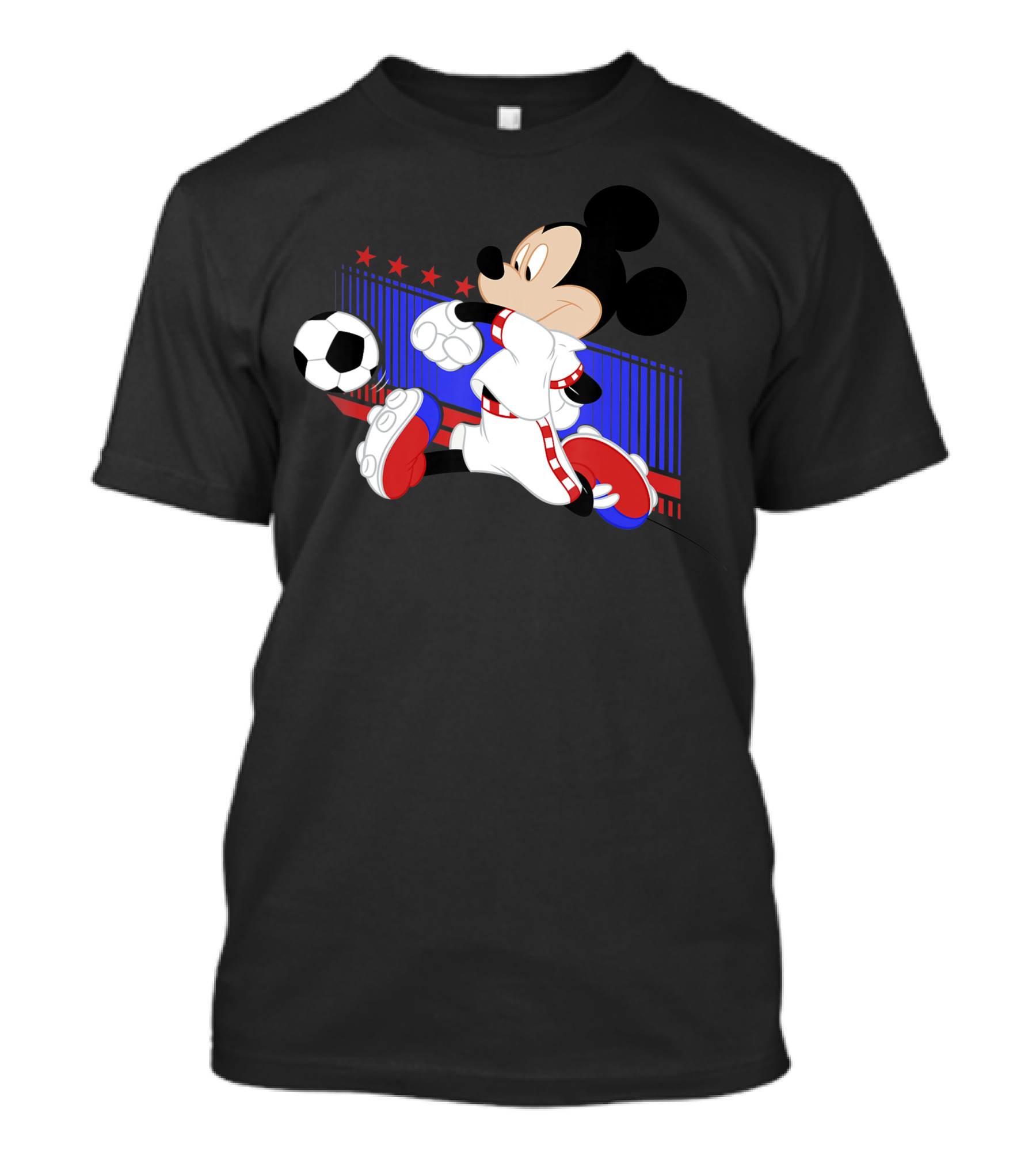 Disney Mickey Mouse Croatia Soccer Action With Mickey And Friends T-Shirt