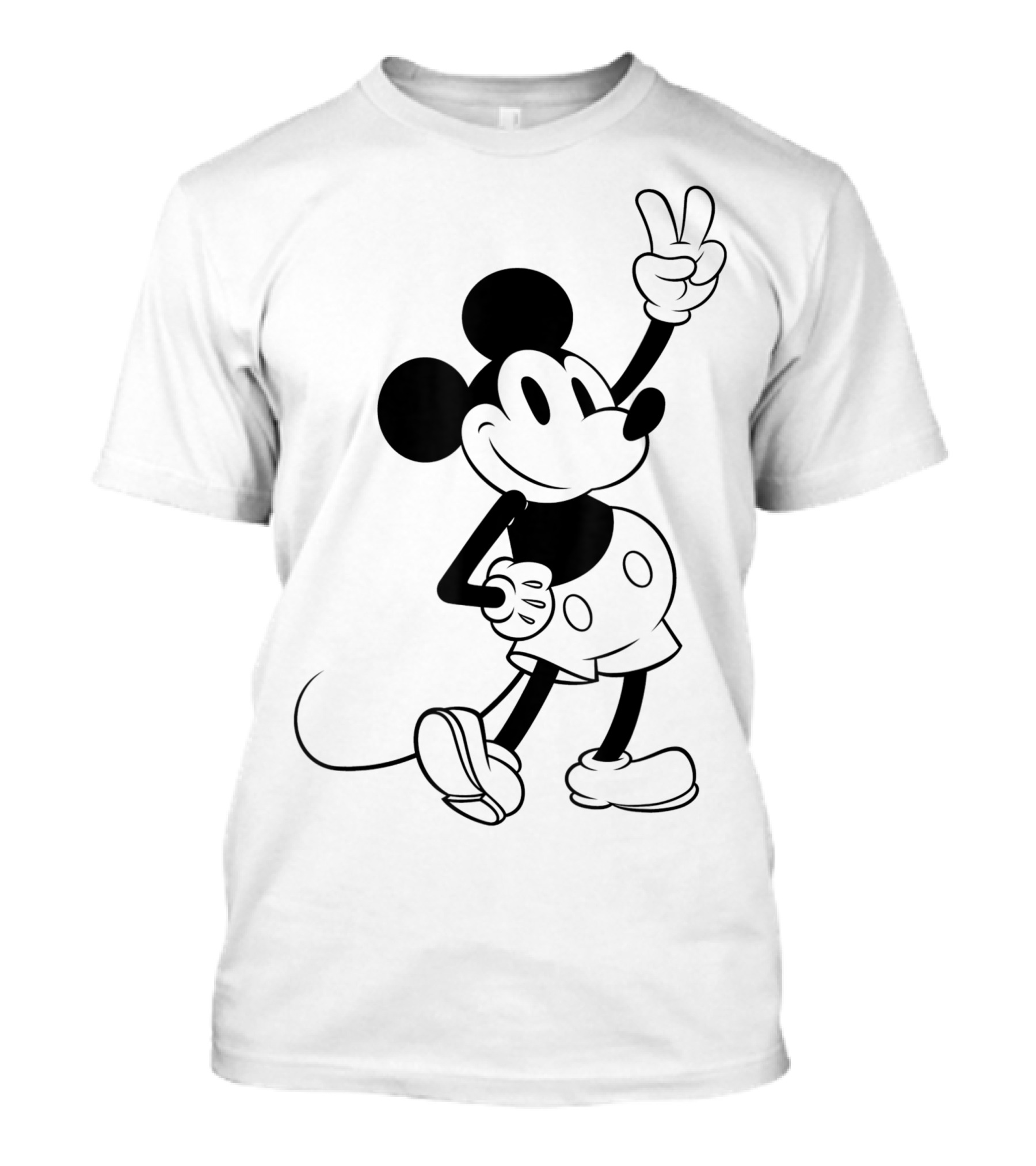 Disney Mickey And Friends Classic Mickey Peace Pose T-Shirt