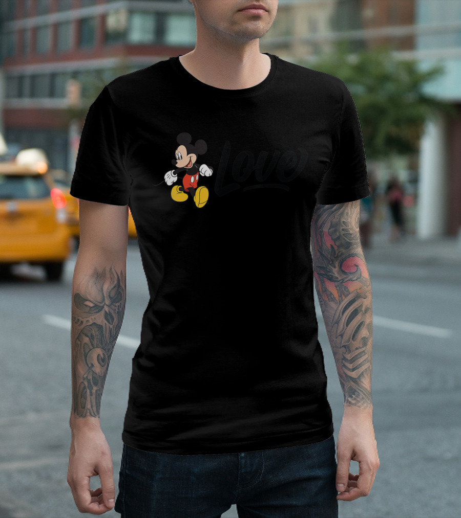 Mickey Mouse Love Disney Classic T-Shirt