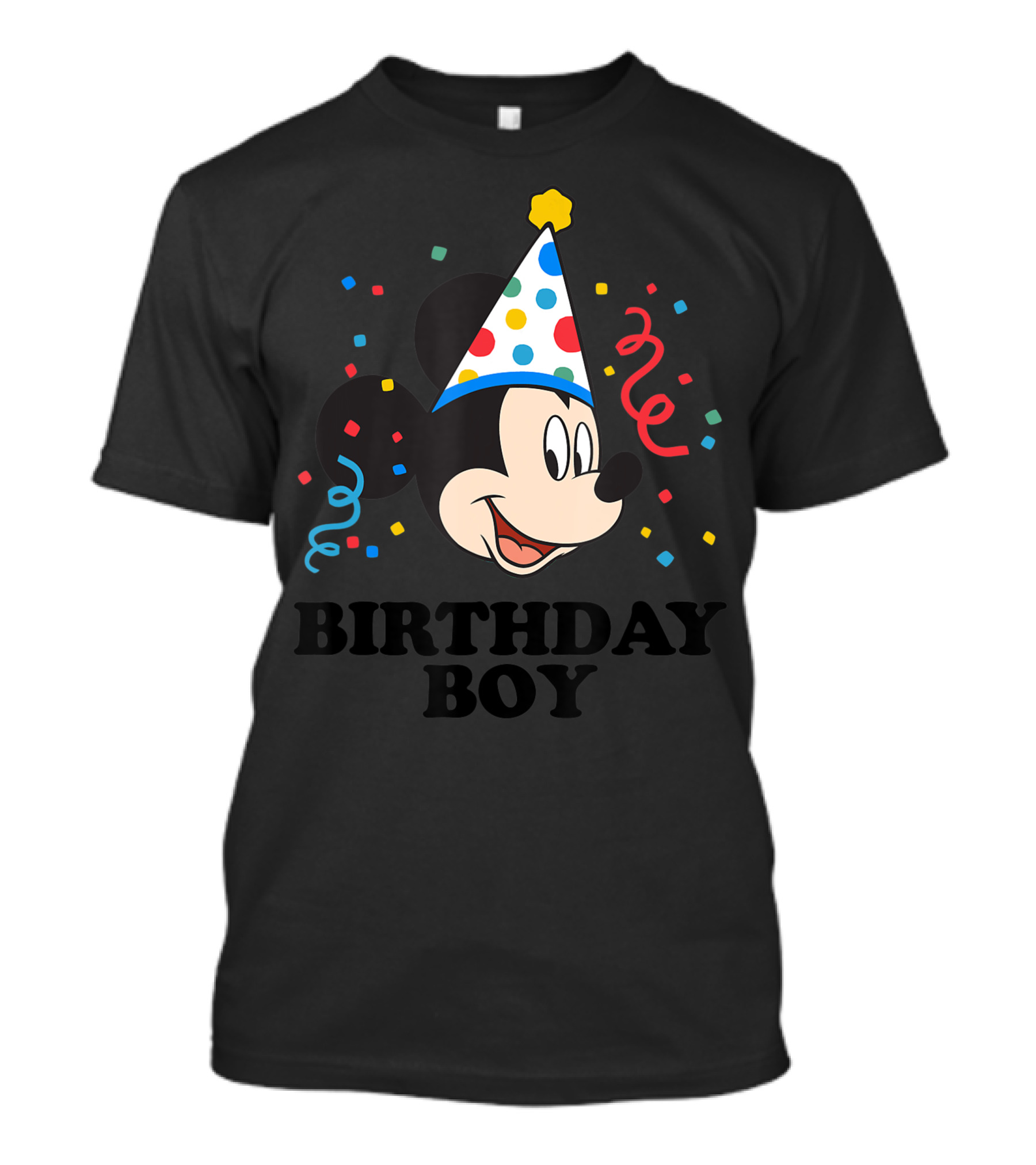 Disney Mickey Mouse Birthday Boy Party Hat T-Shirt