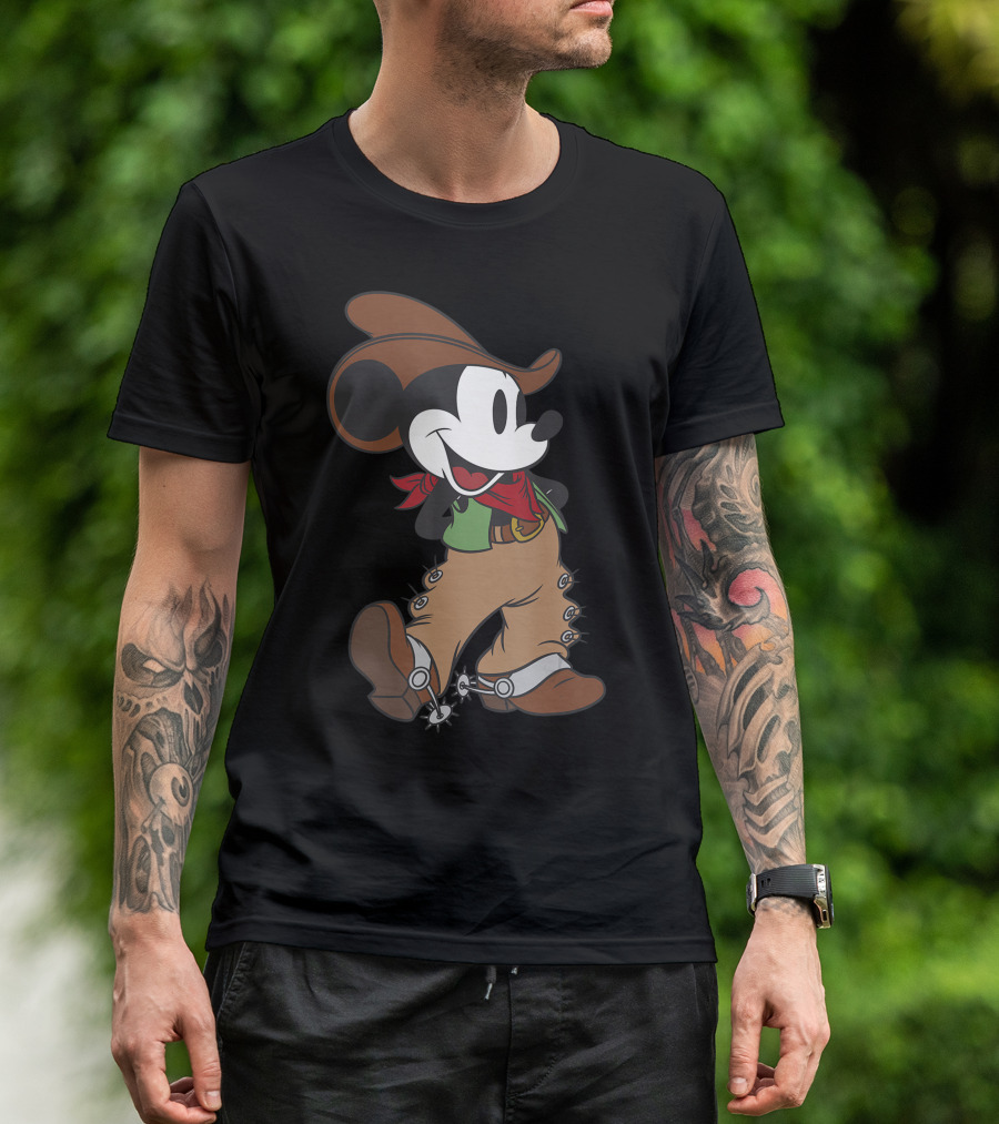 Disney Mickey Mouse Cowboy Western T-Shirt