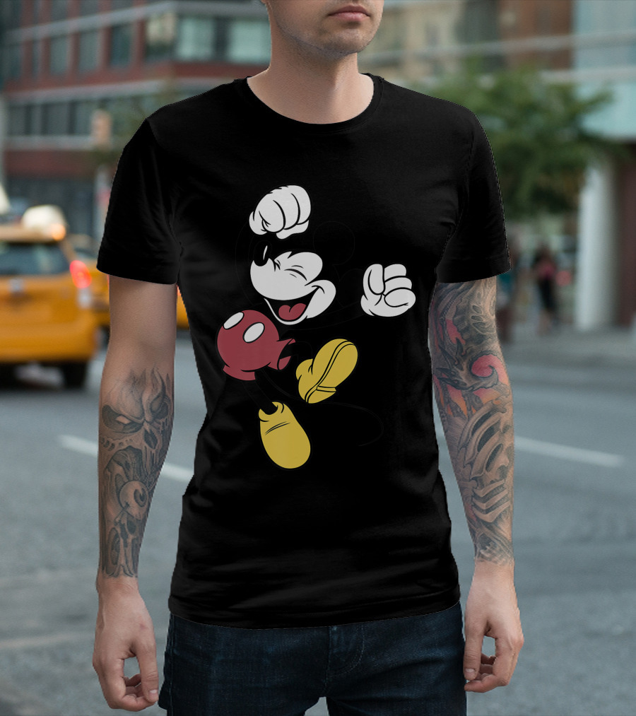 Disney Mickey Mouse Joyful Leap T-Shirt
