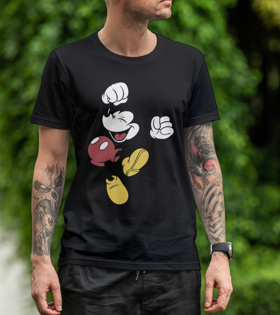 Disney Mickey Mouse Joyful Leap T-Shirt