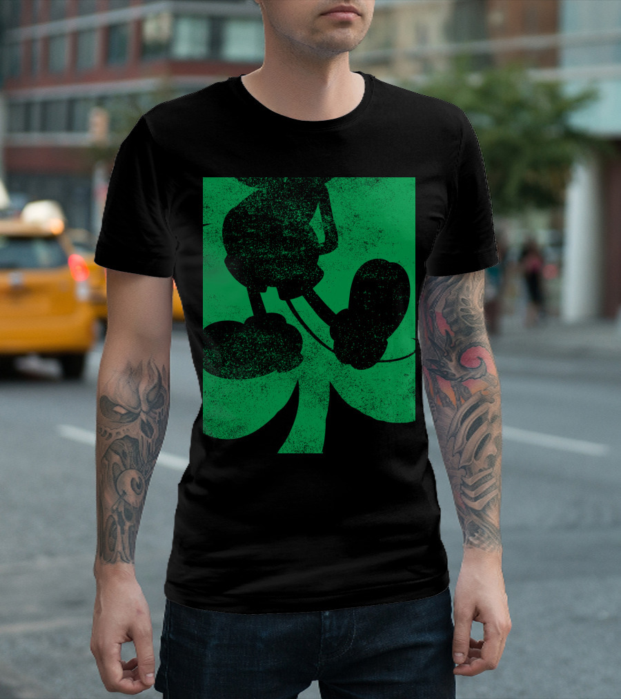 Mickey Mouse Shamrock St Patricks Disney T-Shirt