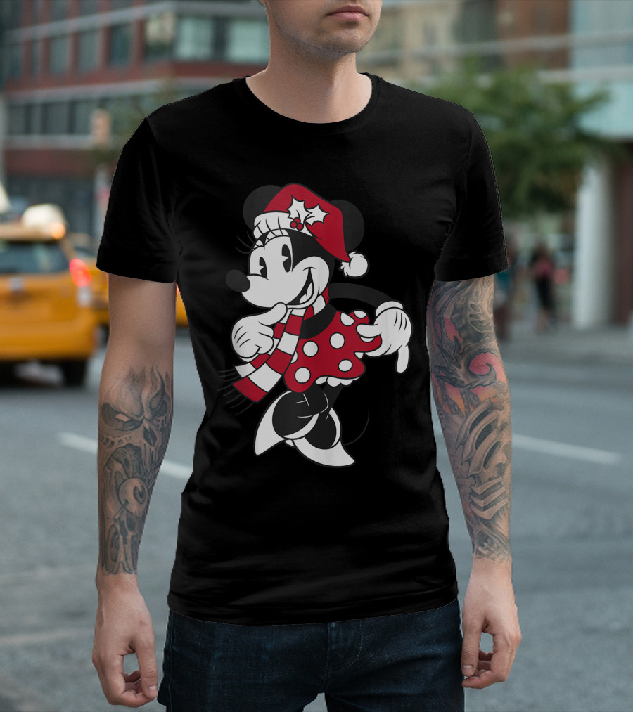 Minnie Mouse Christmas Holiday Cheer Disney Classic T-Shirt