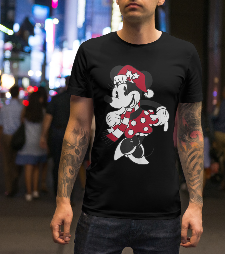 Minnie Mouse Christmas Holiday Cheer Disney Classic T-Shirt