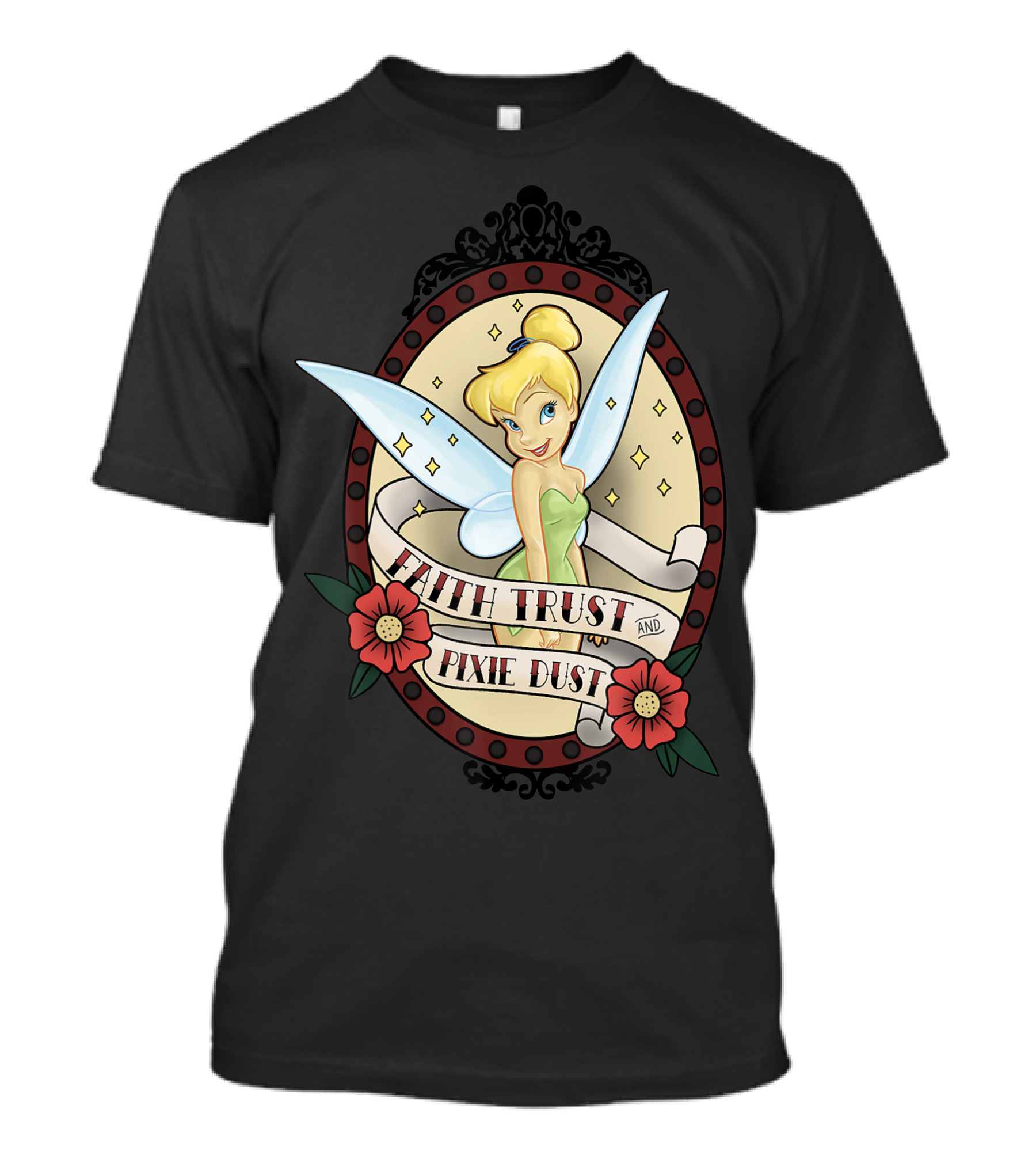 Disney Tinker Bell Faith Trust And Pixie Dust Tattoo T-Shirt