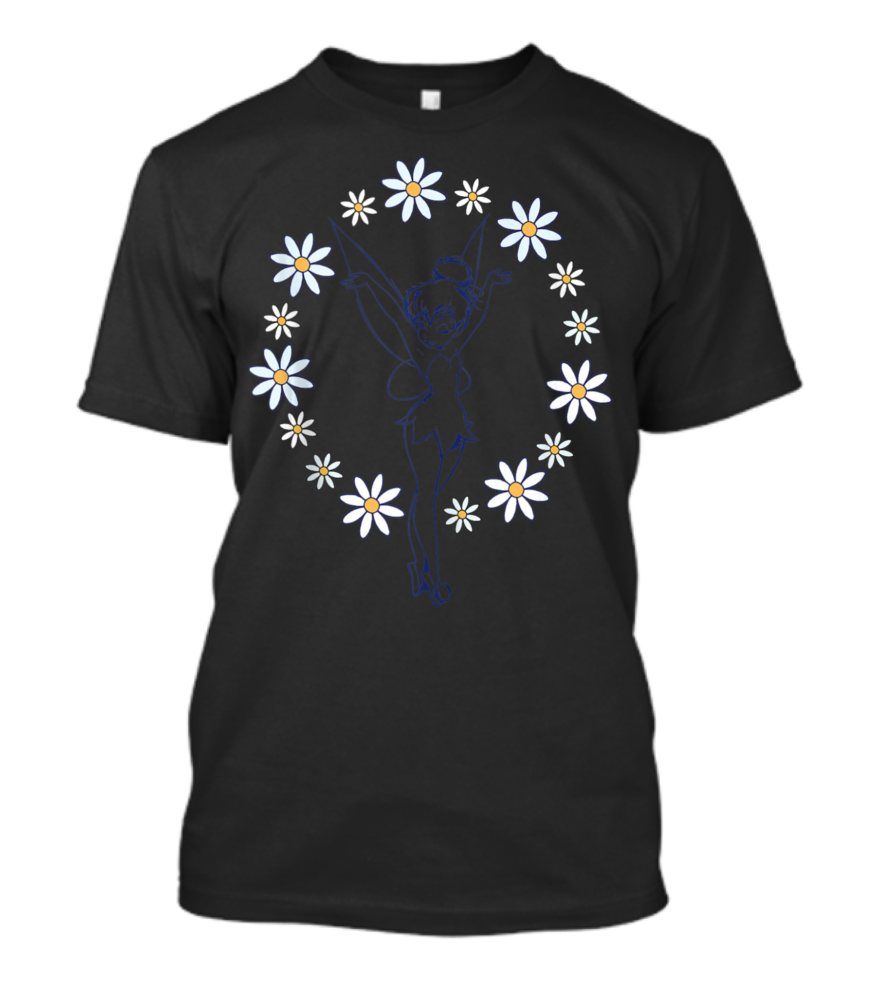 Disney Tinker Bell Spring Floral Circle With Peter Pan T-Shirt