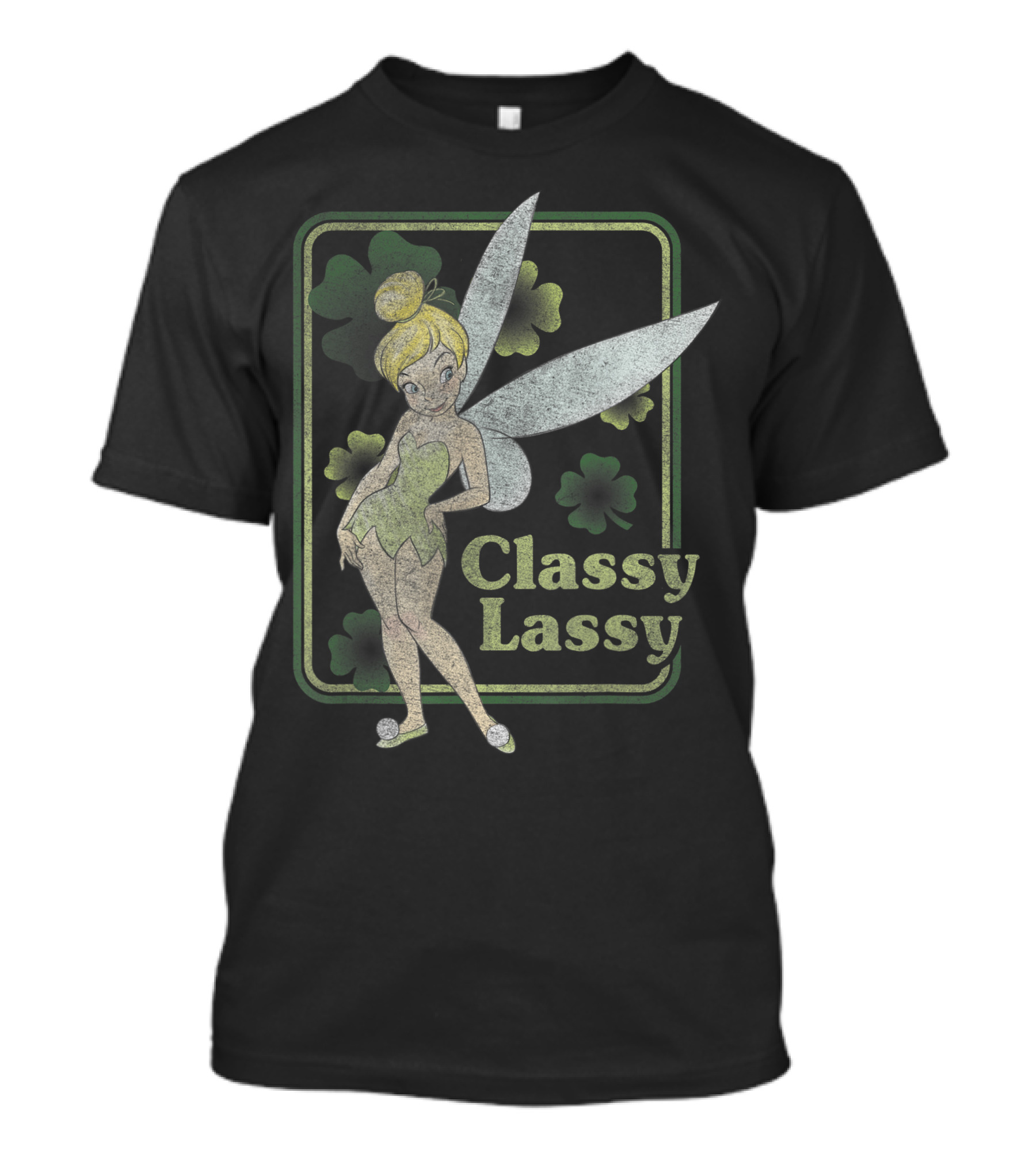 Disney Tinker Bell St Patricks Day Classy Lassy Shamrocks T-Shirt