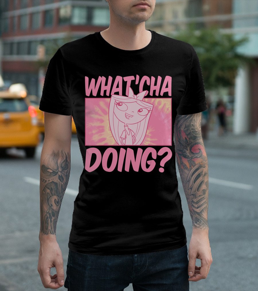 Disney Phineas And Ferb Candace What'cha Doing Pink Tie-Dye T-Shirt