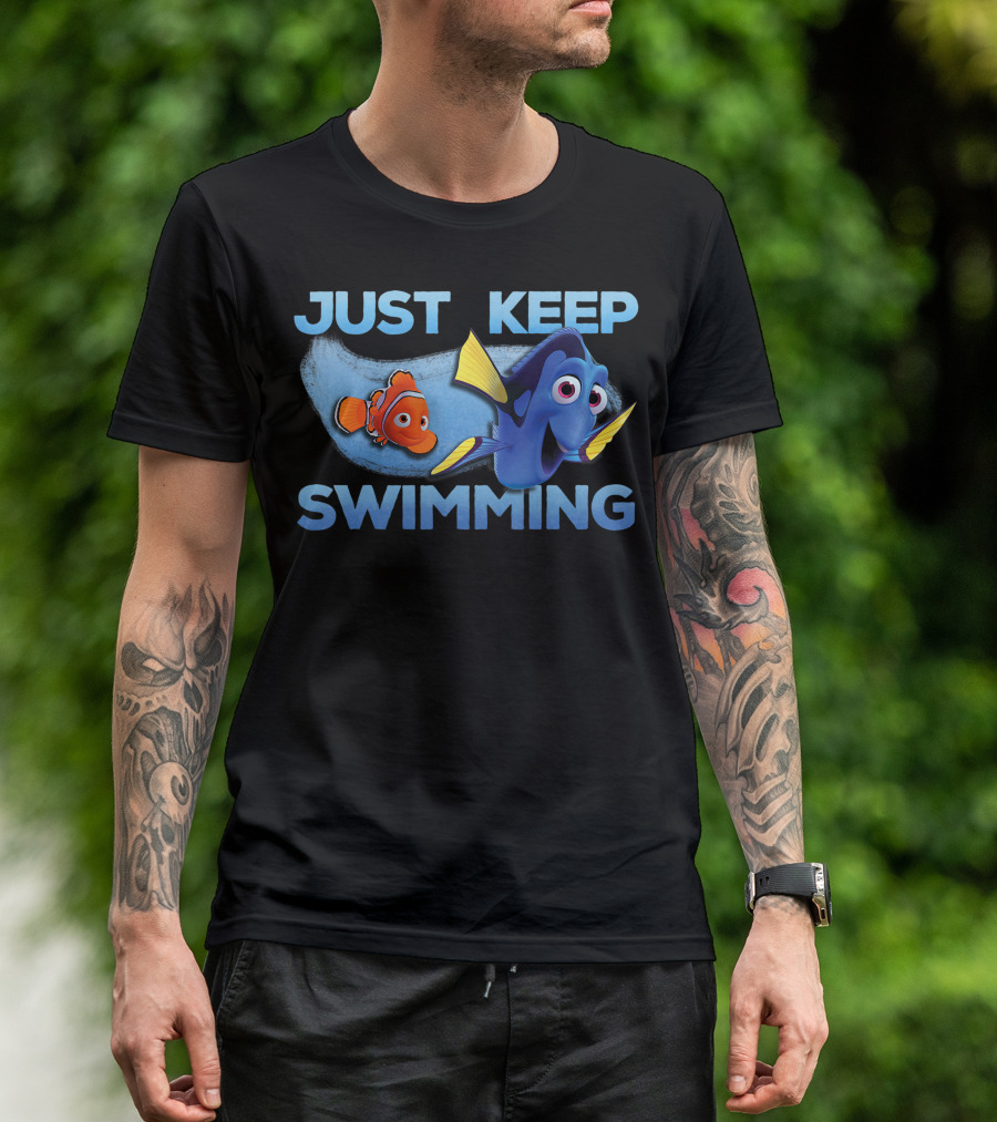 Disney Pixar Finding Dory Just Keep Swimming With Nemo T-Shirt