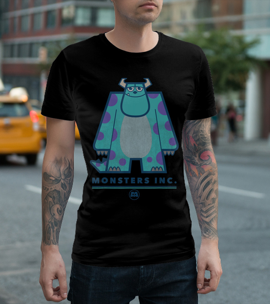 Monsters Inc Sully Simple Disney Pixar Block T-Shirt