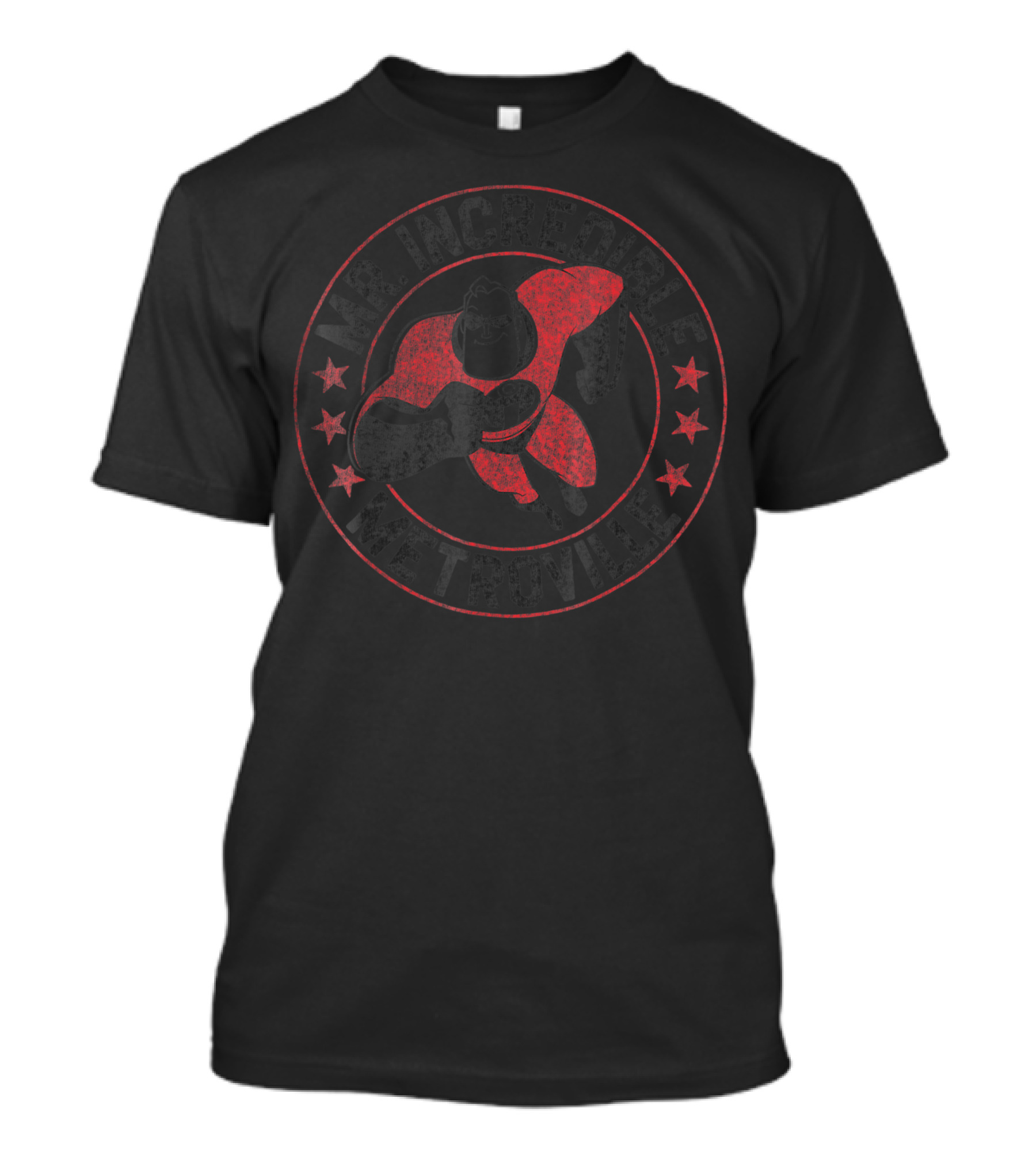 Disney Pixar Mr Incredible Metroville Flying Hero T-Shirt