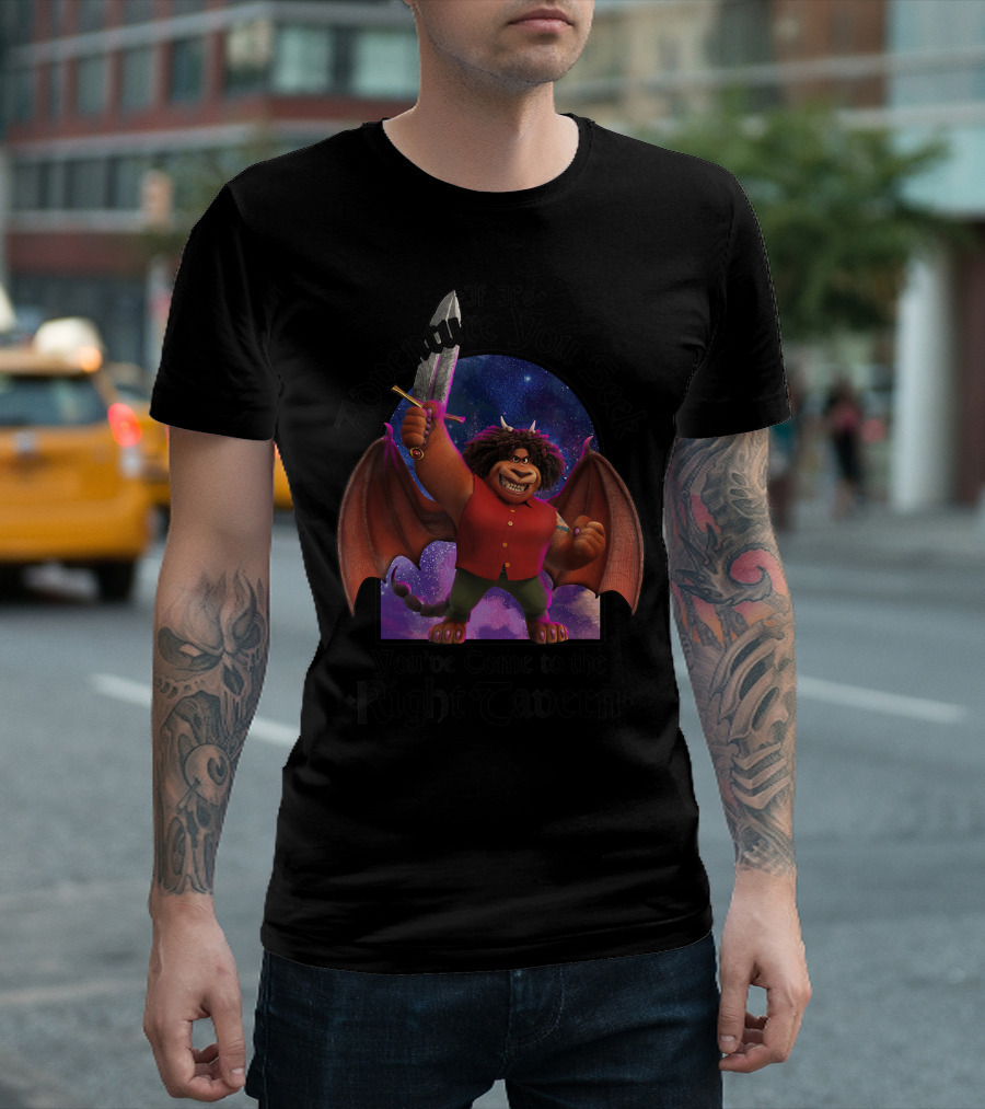 Disney Pixar Onward Manticore Adventure You Seek Right Tavern T-Shirt