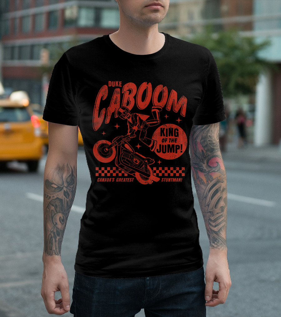 Disney Pixar Toy Story 4 Duke Caboom King of the Jump Canada’s Greatest Stuntman T-Shirt