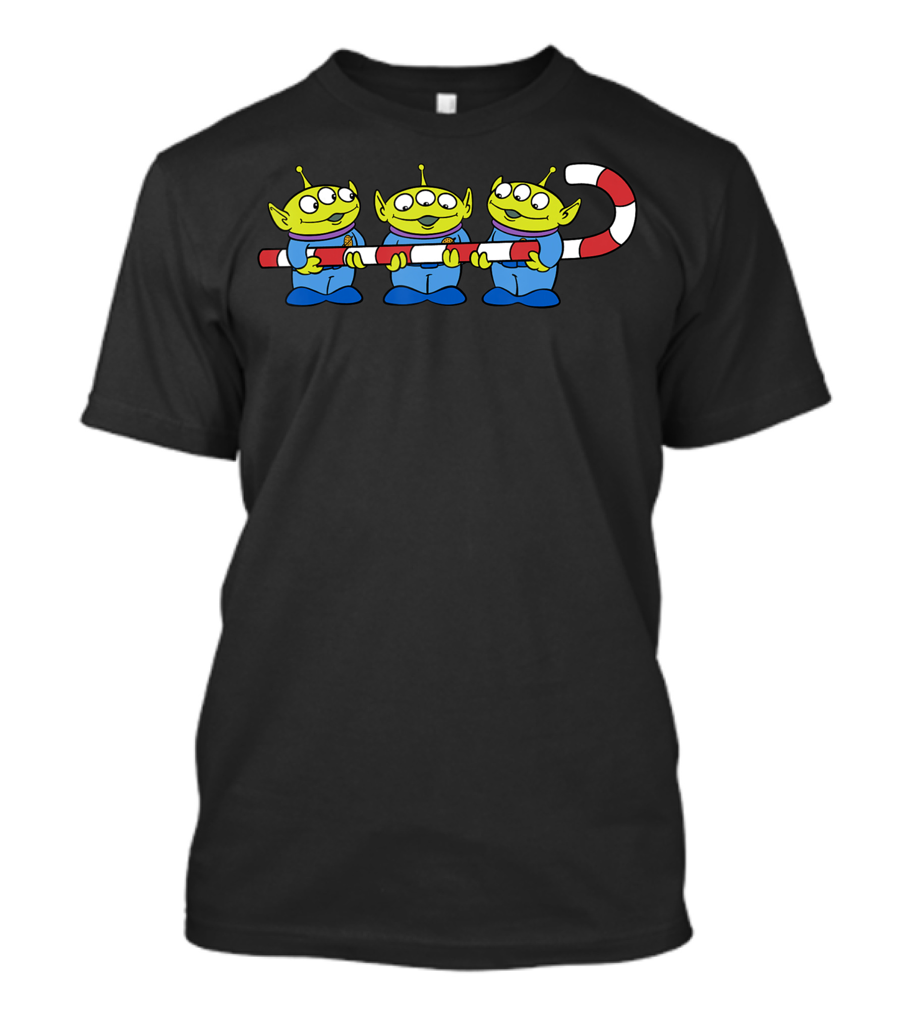 Disney Pixar Toy Story Aliens Holding Candy Cane Holiday T-Shirt