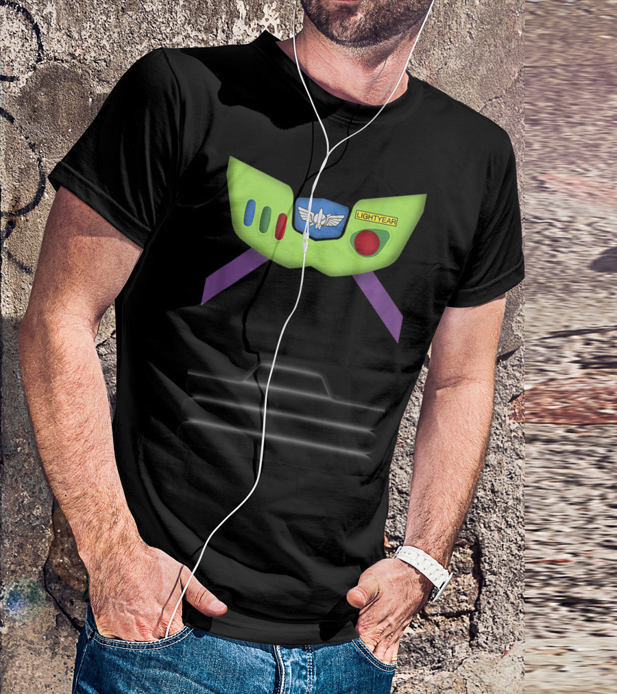 Disney Pixar Toy Story Buzz Lightyear Space Ranger Armor Lightyear Badge T-Shirt