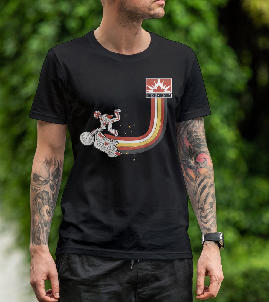 Disney Pixar Toy Story Duke Caboom Retro Jump Adventure T-Shirt