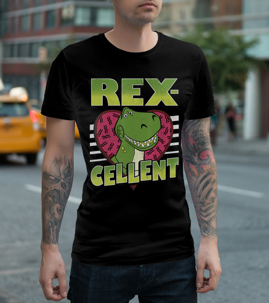 Disney Pixar Toy Story Rexcellent Heart Rex T-Shirt