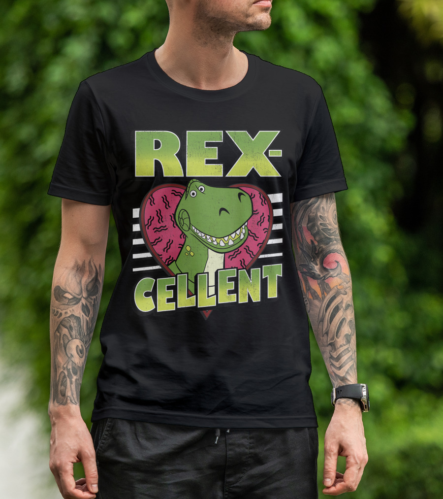 Disney Pixar Toy Story Rexcellent Heart Rex T-Shirt