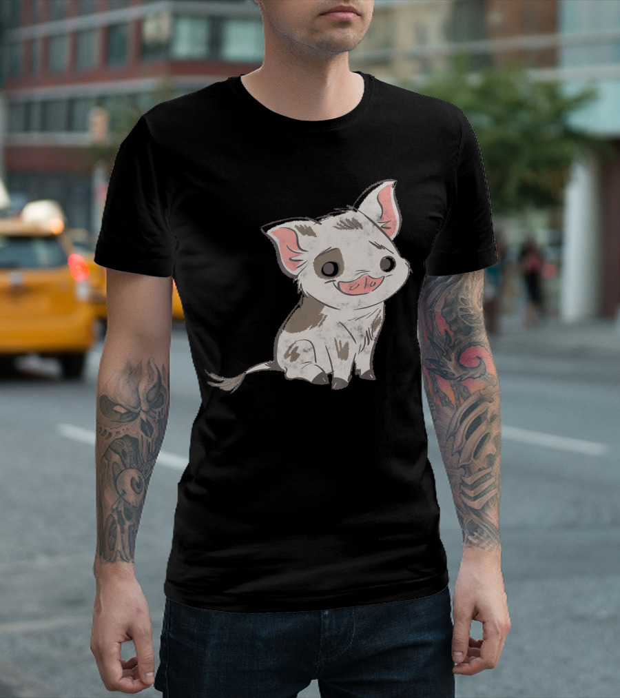 Disney Moana Pua Character Cute Cartoon T-Shirt