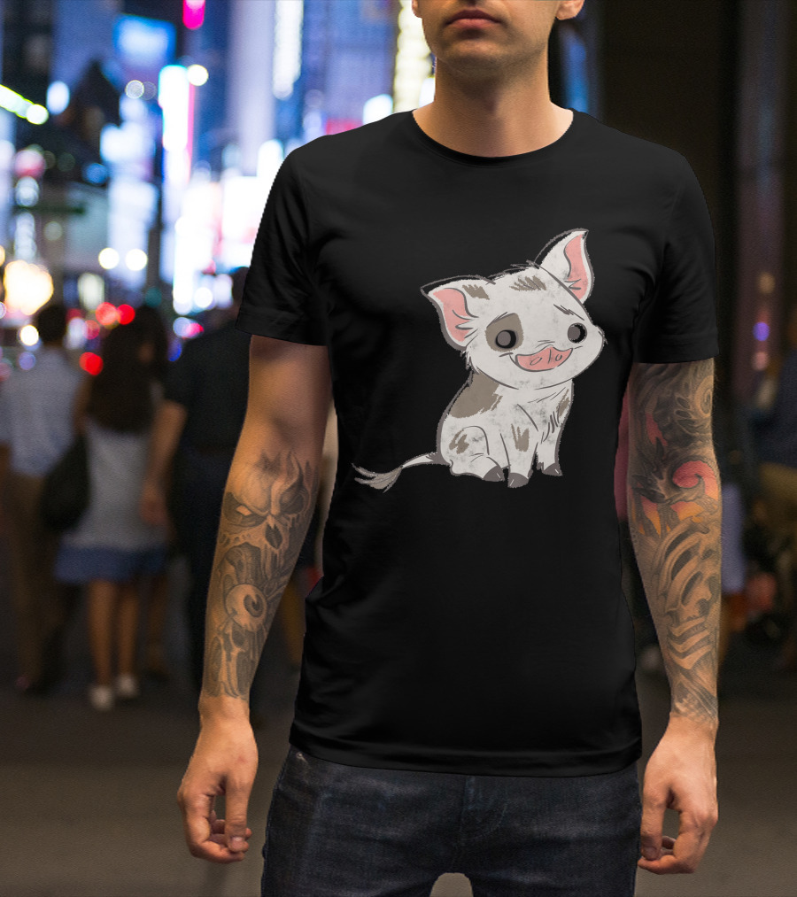 Disney Moana Pua Character Cute Cartoon T-Shirt