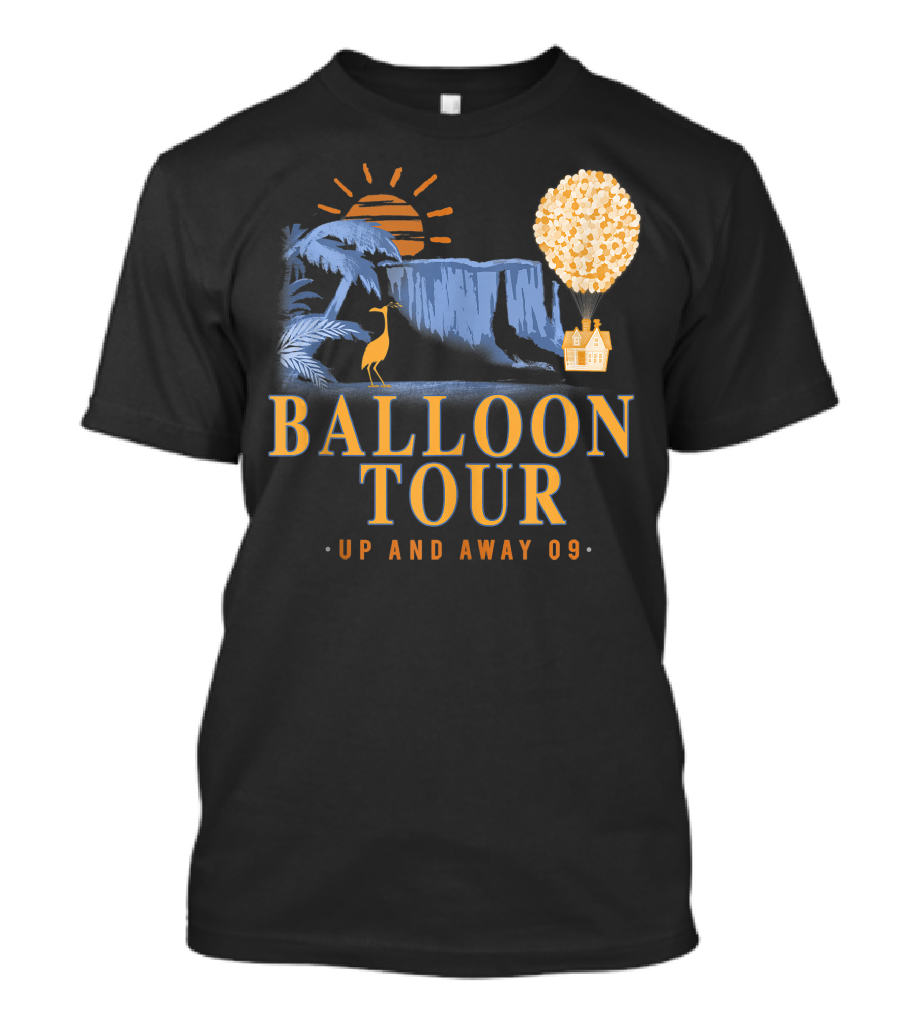 Disney Pixar Up Balloon Tour Up And Away 09 Scenic Adventure T-Shirt