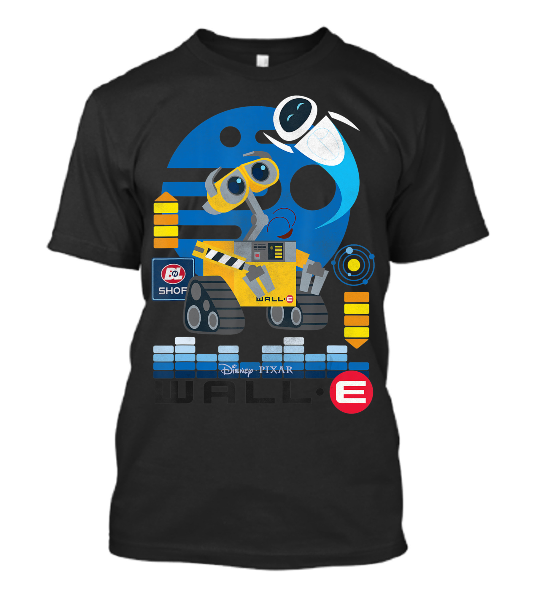 Disney Pixar Wall E And Eve Distressed Shop T-Shirt