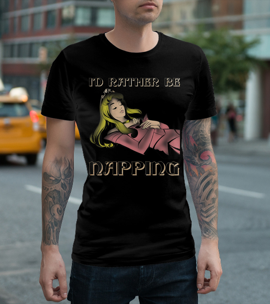 Disney Sleeping Beauty Aurora I'd Rather Be Napping T-Shirt