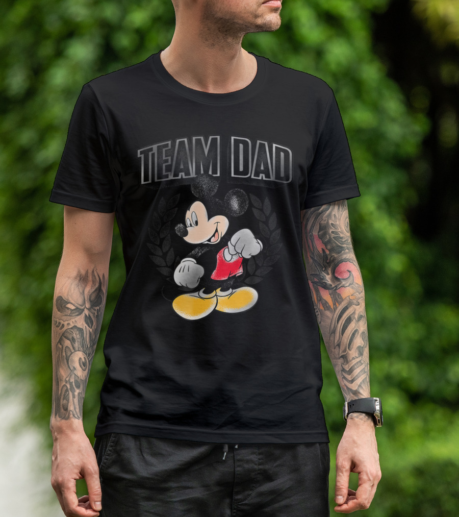 Disney Team Dad Mickey Mouse T-Shirt
