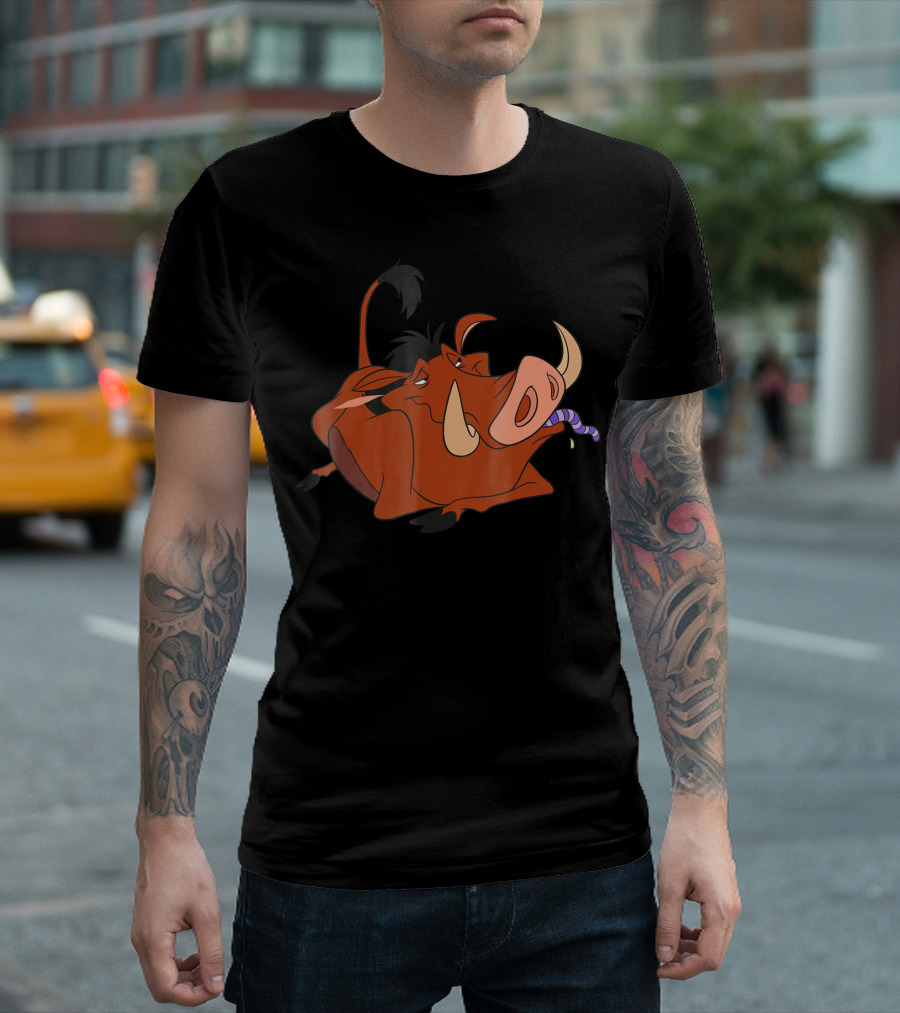 The Lion King Pumbaa Snack Time Disney经典舒适卡通形象 T-Shirt