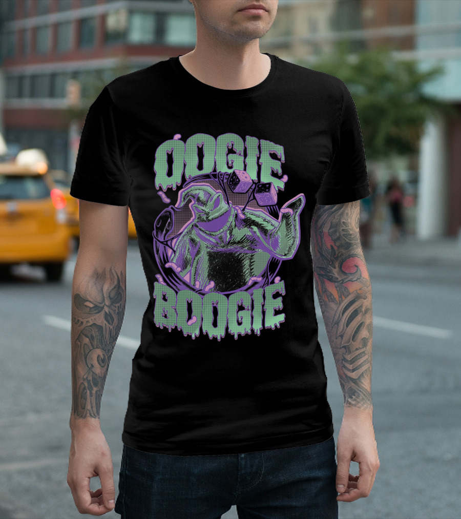 Disney The Nightmare Before Christmas Oogie Boogie Dice Dripping Slime T-Shirt