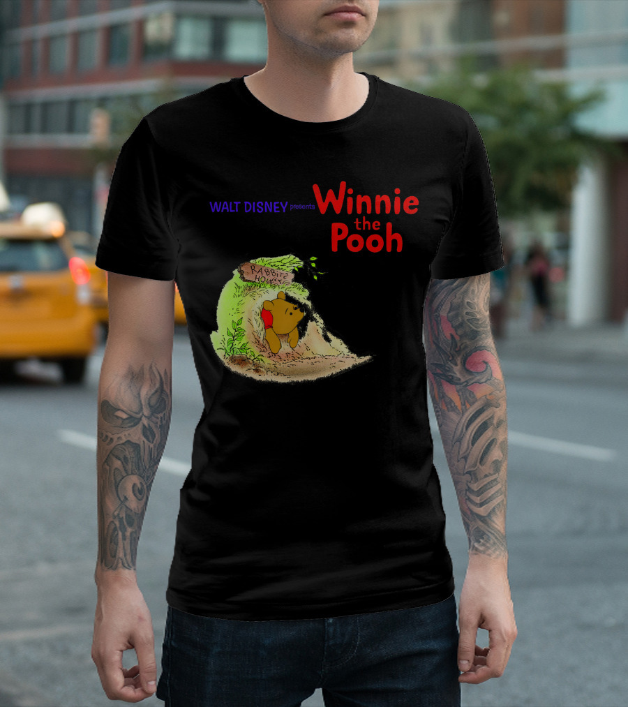 Walt Disney Presents Winnie the Pooh Stuck in Rabbit's House T-Shirt