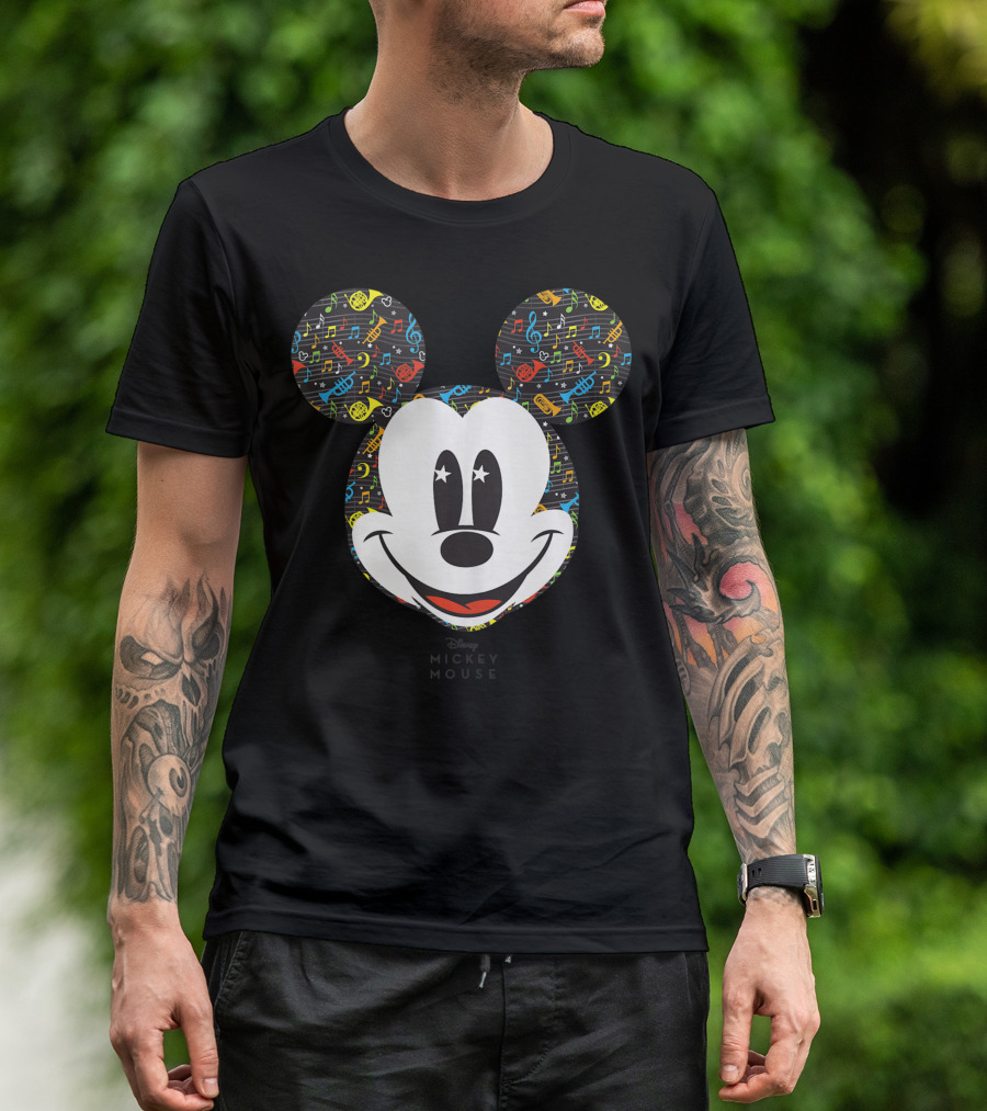 Disney Year Of The Mouse February Band Concert Mickey Musical Notes T-Shirt