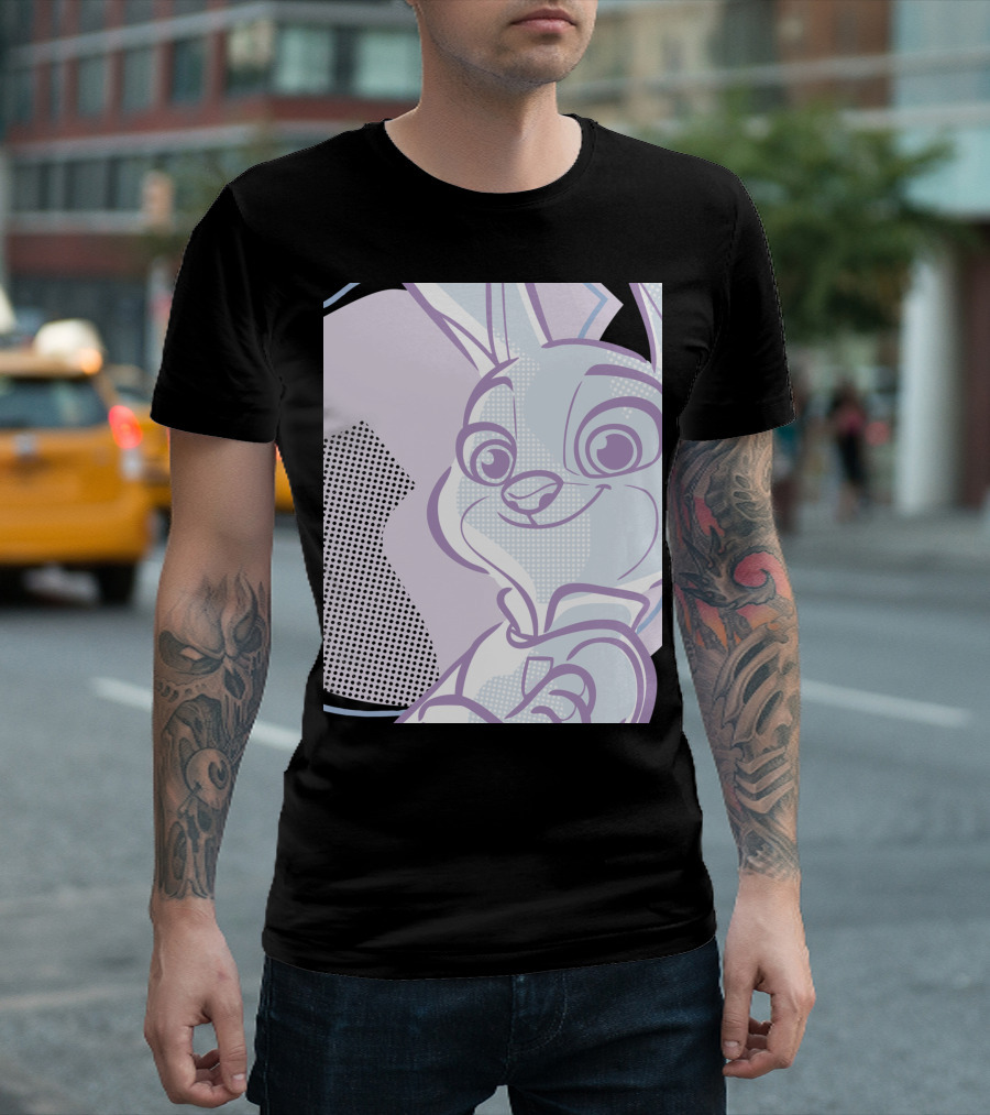 Zootopia Judy Hopps Pastel Style Pop Art Disney T-Shirt
