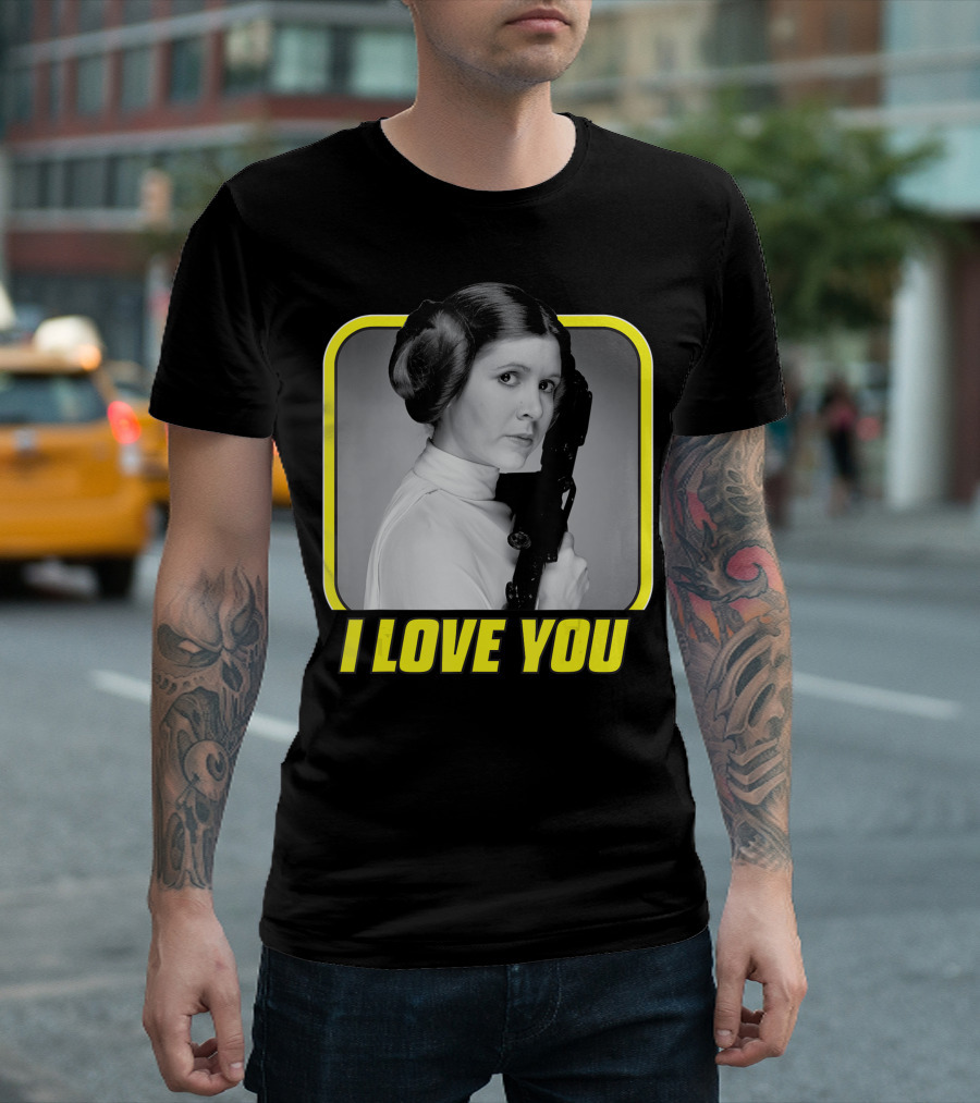 Star Wars Princess Leia I Love You Valentine's Day T-Shirt